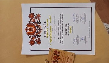 Arany minősítést kapott a MIÓVI Nyitnikék Tagóvodája óvodása az Erdélyben megrendezésre került Népművészeti Tehetségkutató versenyen