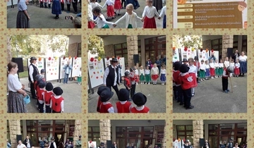 Szüreti műsort adott a MIÓVI Petneházy Úti Tagóvodája a Kaffka Margit Könyvtárban