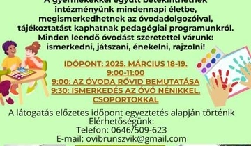 Nyílt délelőtt A MIÓVI Brunszvik Teréz Sport Tagóvodájában