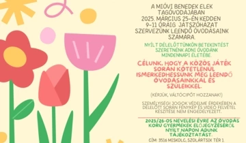 MIOVI Benedek Elek Tagóvoda nyílt nap
