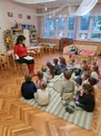 Gácsi Zsuzsanna írónő látogatása a MIÓVI Katowice Sport tagóvodájában